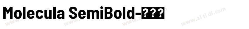 Molecula SemiBold字体转换